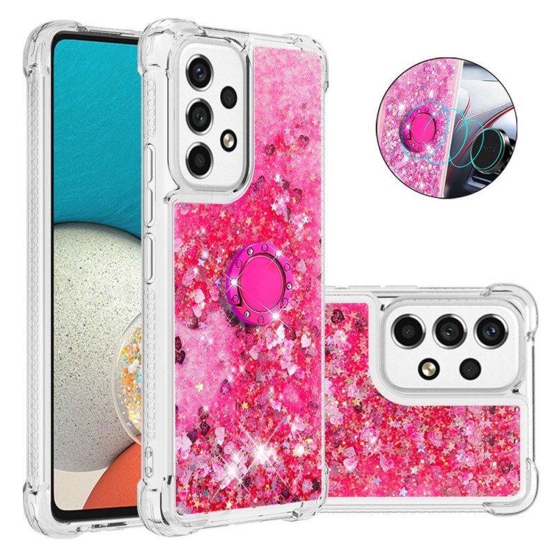 Case Samsung Galaxy A53 5G Paljetteja Rengastuella