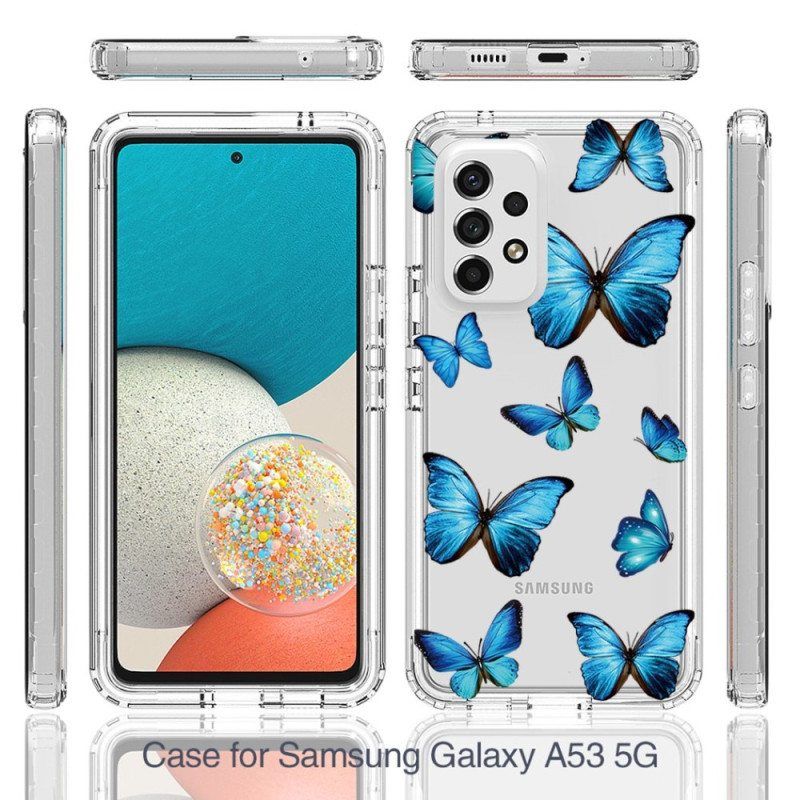 Case Samsung Galaxy A53 5G Saumattomat Perhoset