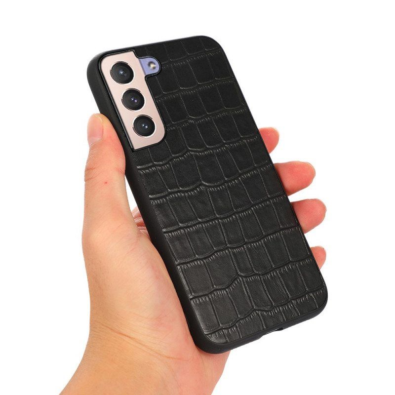 Case Samsung Galaxy S22 5G Aito Crocodile Texture -nahka