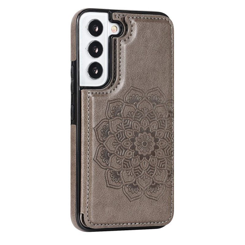 Case Samsung Galaxy S22 5G Mandala Print -korttikotelo