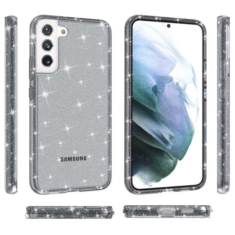 Case Samsung Galaxy S22 Plus 5G Läpinäkyvät Paljetit