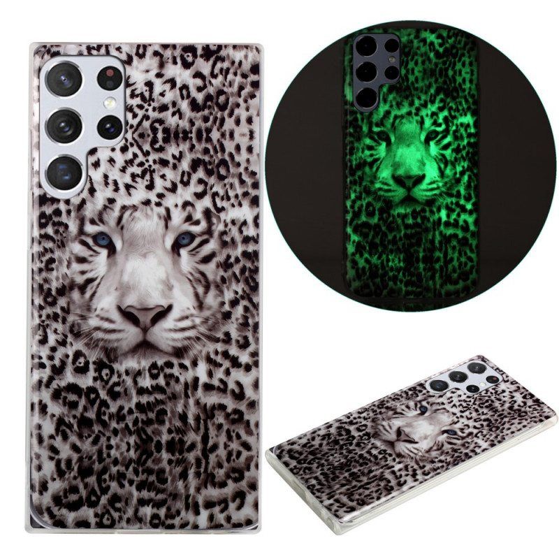 Case Samsung Galaxy S22 Ultra 5G Leopardi Loisteputki