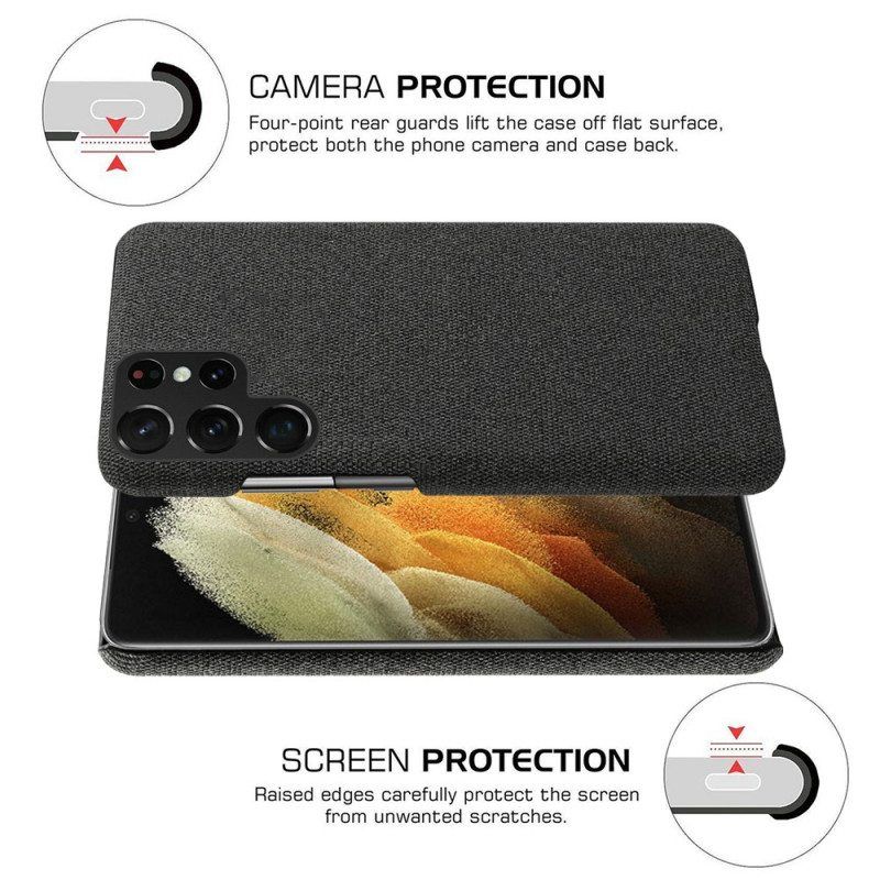 Case Samsung Galaxy S22 Ultra 5G Texture Fabric Ksq