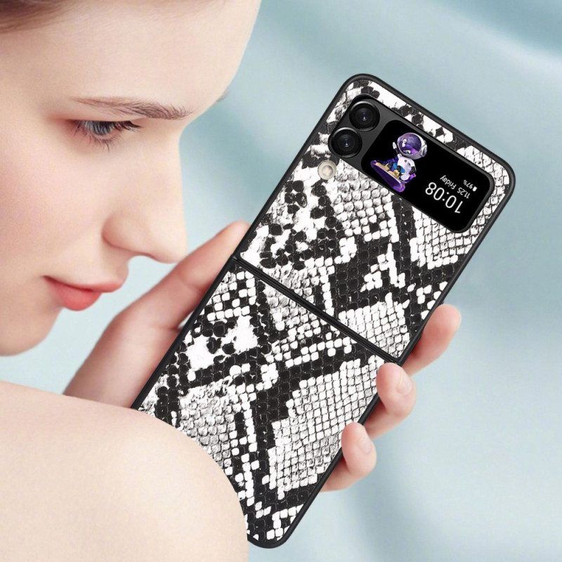 Case Samsung Galaxy Z Flip 4 Kotelot Flip Snake Skin Effect