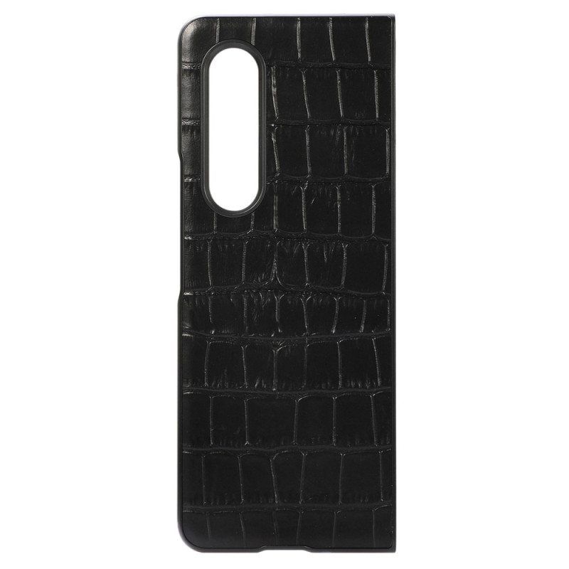 Case Samsung Galaxy Z Fold 4 Aitoa Krokotiilin Nahkaa