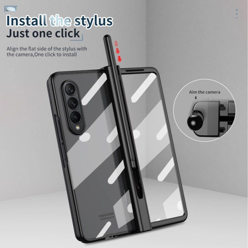 Case Samsung Galaxy Z Fold 4 Himmeä Kuori Kynällä