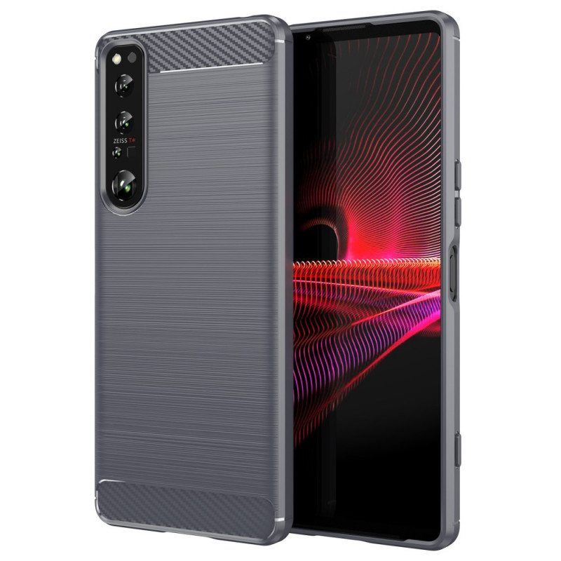 Case Sony Xperia 1 IV Harjattua Hiilikuitua