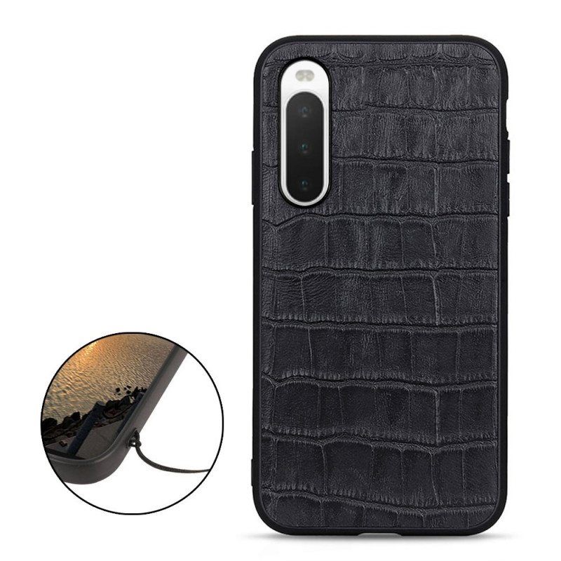 Case Sony Xperia 10 IV Aito Crocodile Texture -nahka