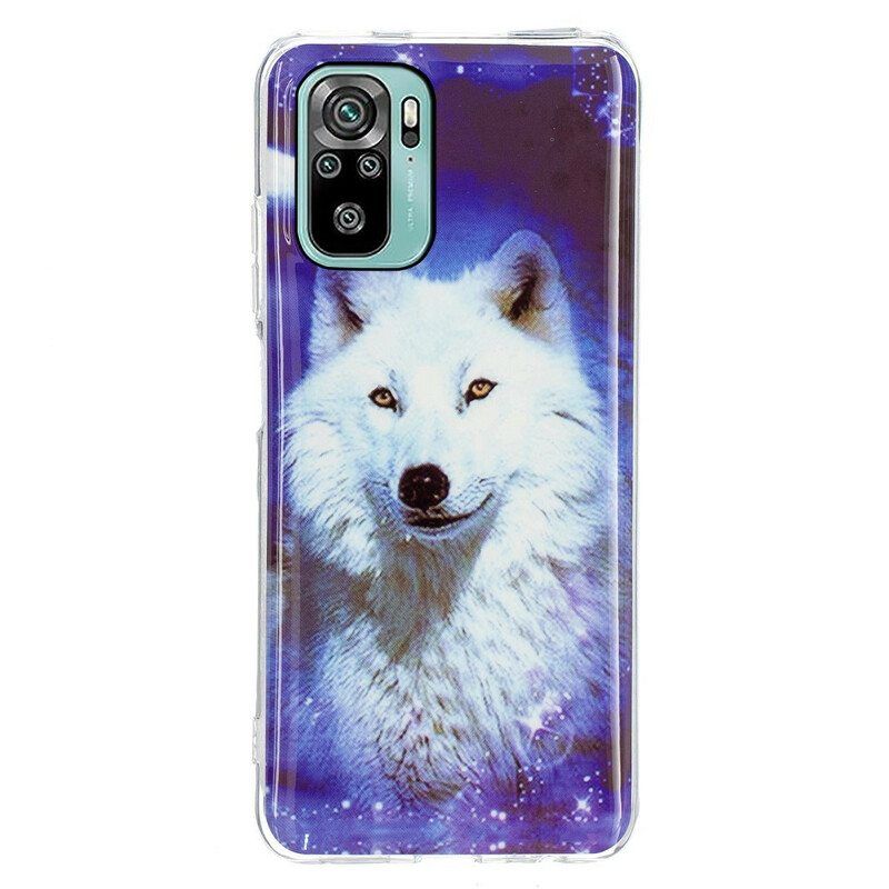 Case Xiaomi Redmi Note 10 / 10S Fluorescent Wolf -sarja