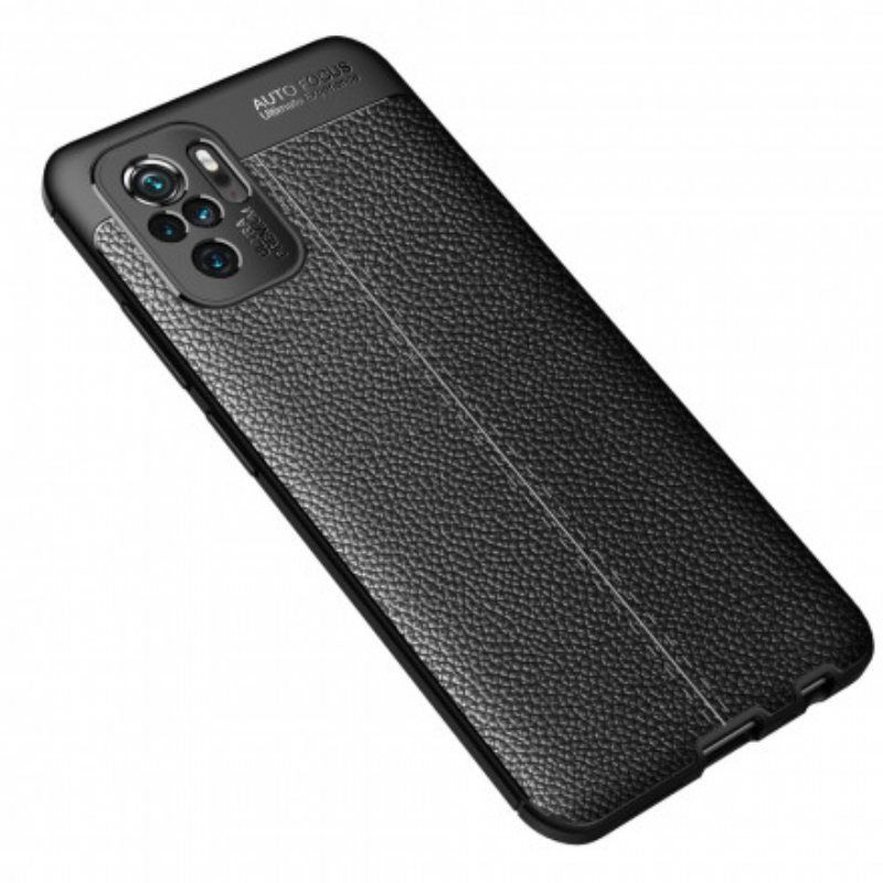 Case Xiaomi Redmi Note 10 / 10S Nahkaefekti Litsi Double Line