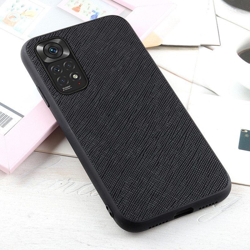 Case Xiaomi Redmi Note 11 / 11S Aitoa Teksturoitua Nahkaa