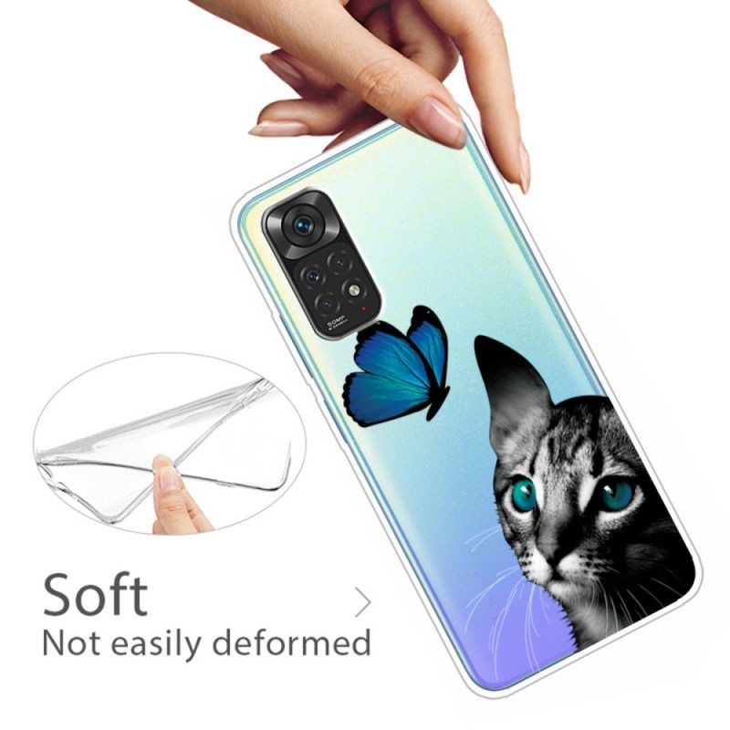 Case Xiaomi Redmi Note 11 Pro / 11 Pro 5G Kissa Ja Perhonen