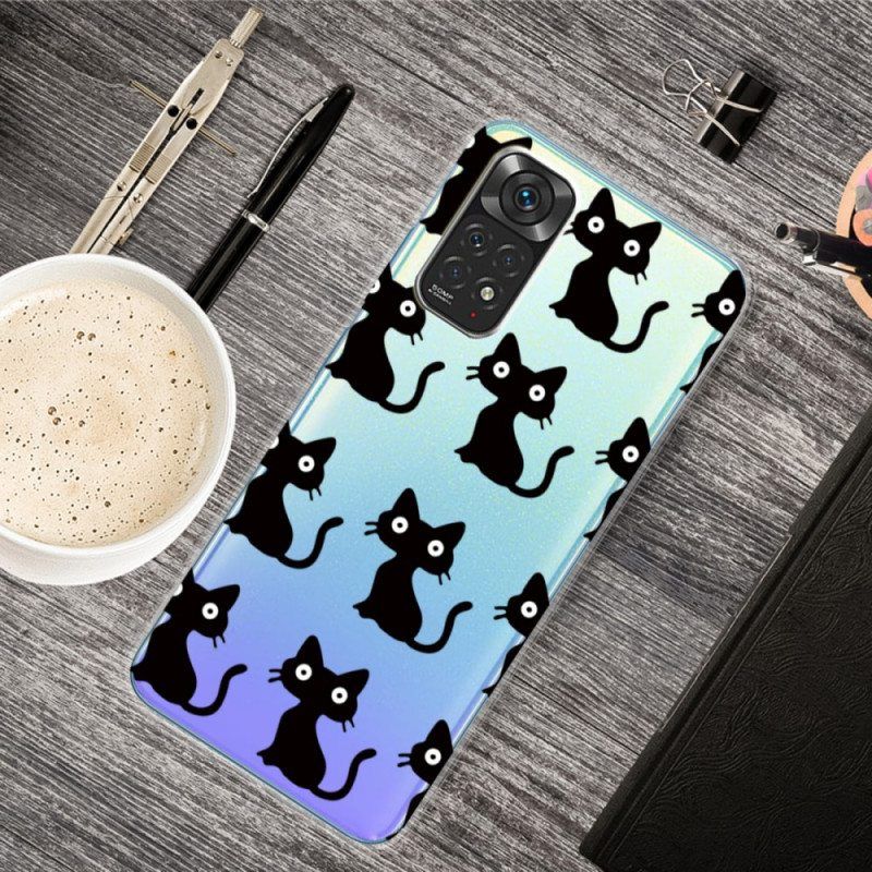 Case Xiaomi Redmi Note 11 Pro / 11 Pro 5G Useita Mustia Kissoja