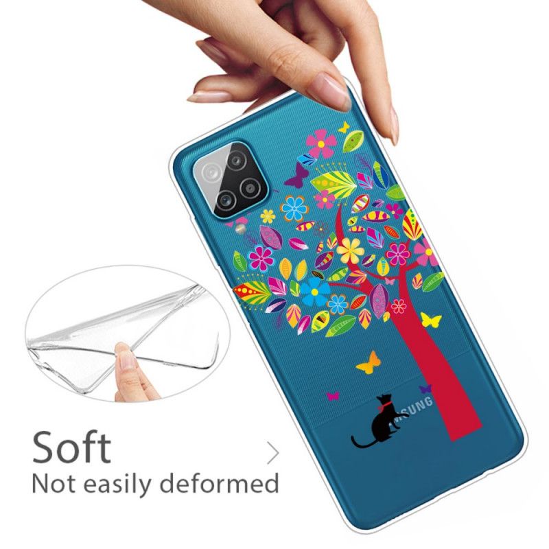 Case Kuoret Samsung Galaxy A12 Puhelinkuoret Kissa Puun Alla