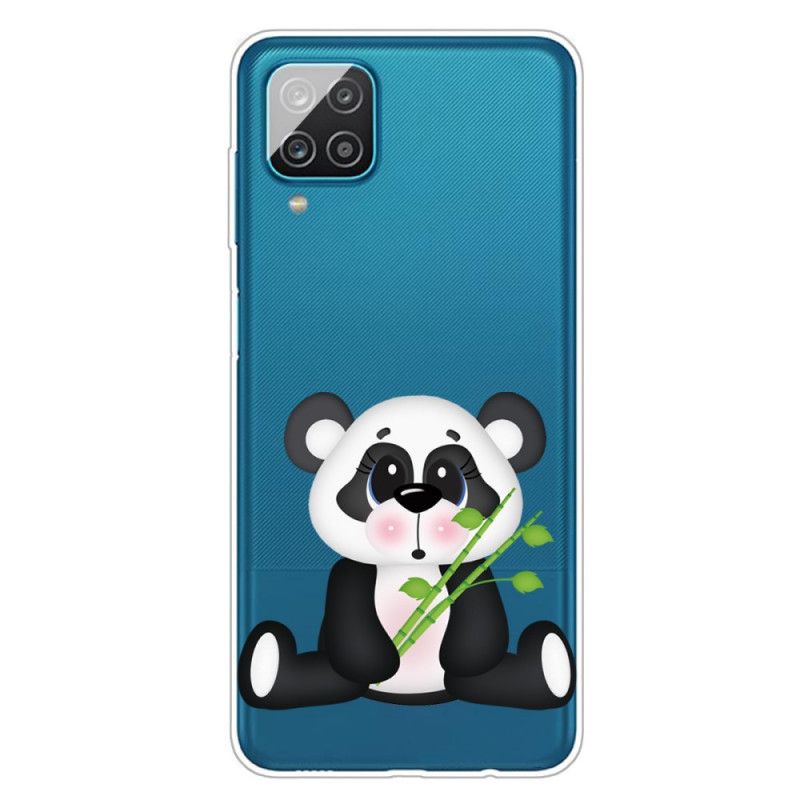 Case Kuoret Samsung Galaxy A12 Puhelinkuoret Läpinäkyvä Surullinen Panda