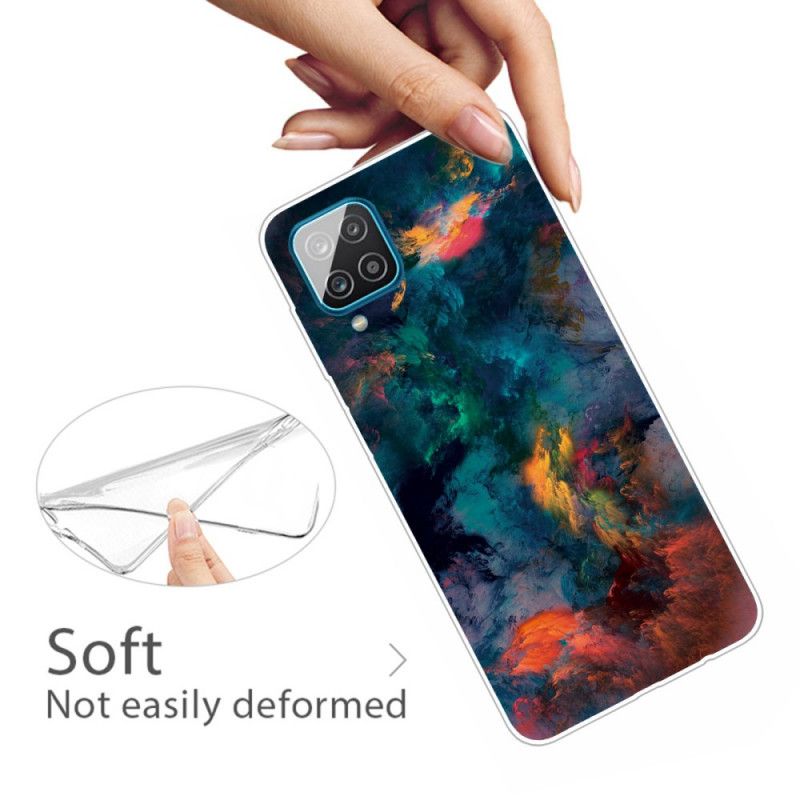 Case Kuoret Samsung Galaxy A12 Puhelinkuoret Värilliset Pilvet