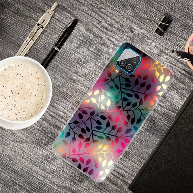 Case Kuoret Samsung Galaxy A12 Vihreä Punainen Puhelinkuoret Lähtee