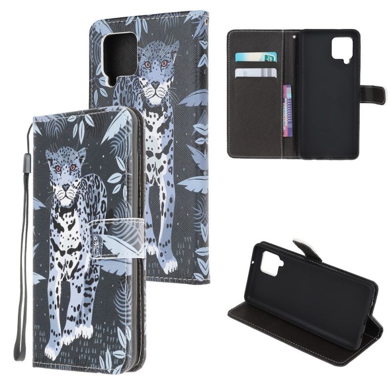 Flip Case Samsung Galaxy A12 Leopardi Tangoilla