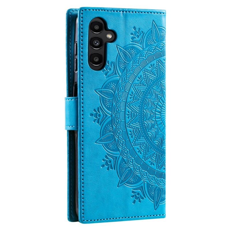 Kotelot Samsung Galaxy A55 5g Mandala-aurinko Hihnalla Suojakuori