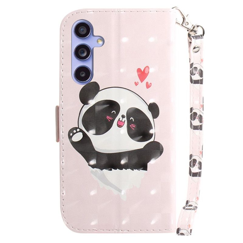 Kotelot Samsung Galaxy A55 5g Panda Love Hihnalla