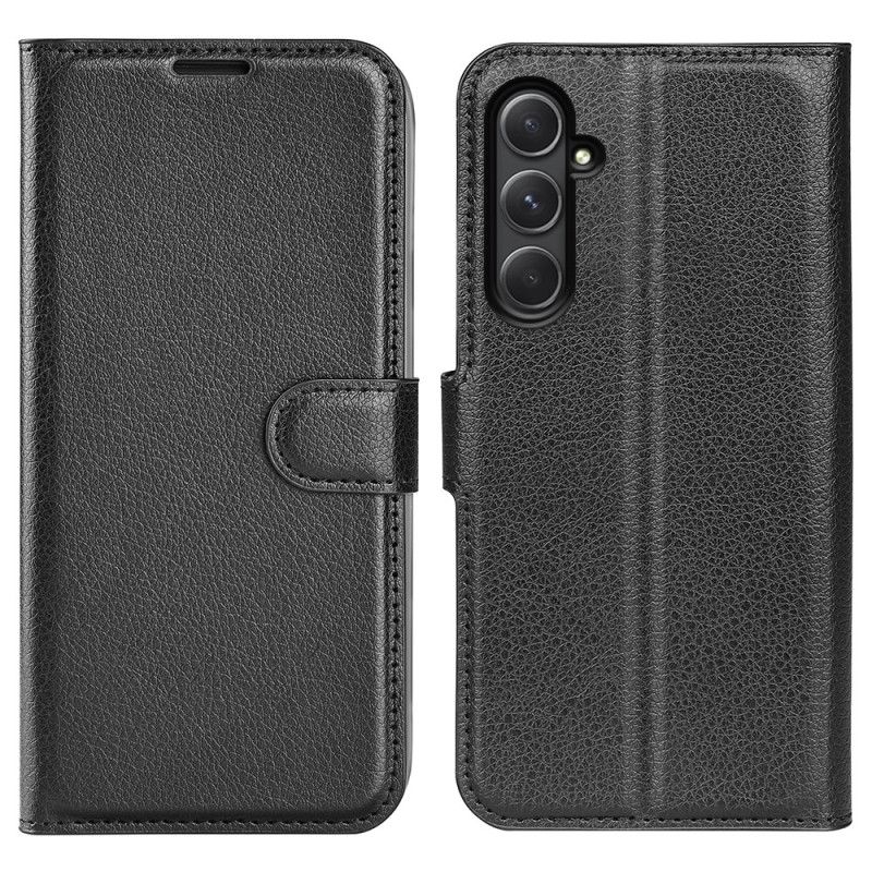 Nahkakotelo Samsung Galaxy A55 5g Classic Litchi Faux Leather