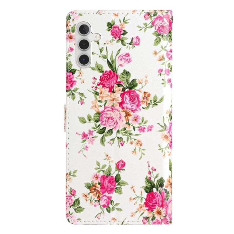 Nahkakotelo Samsung Galaxy A55 5g Liberty Flowers In Lnaière