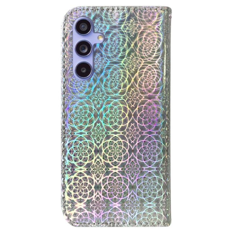 Nahkakotelo Samsung Galaxy A55 5g Strappy Disco -tyyli