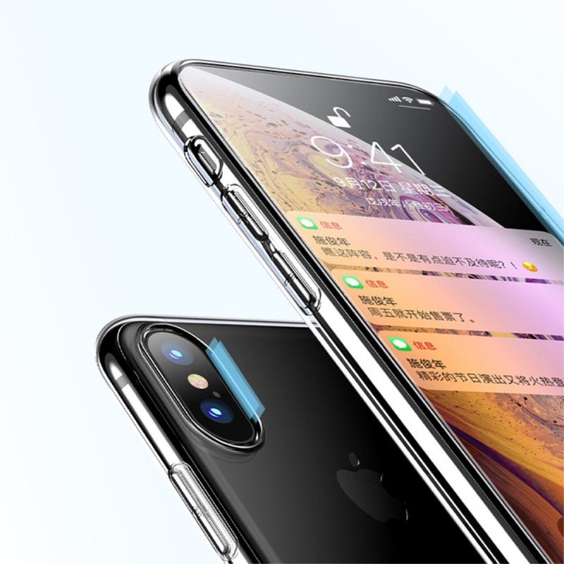 Case Kuoret iPhone XS Puhelinkuoret Läpinäkyvä X-Taso