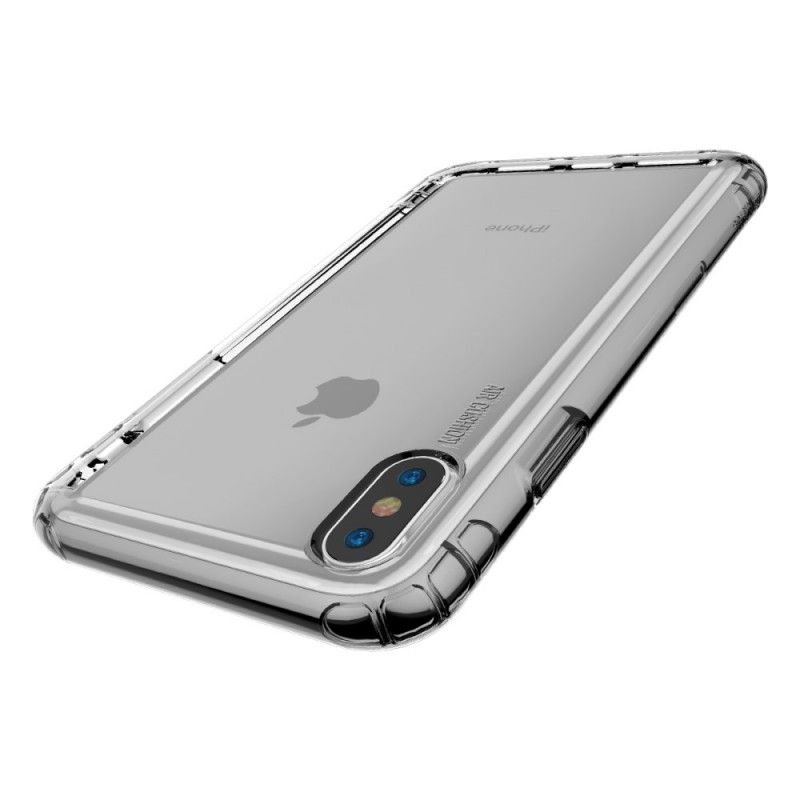 Kuori iPhone XS Läpinäkyvä Baseus-Turvatyynyt