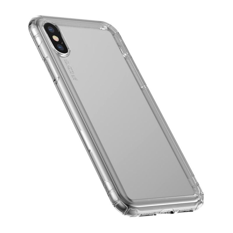 Kuori iPhone XS Läpinäkyvä Baseus-Turvatyynyt