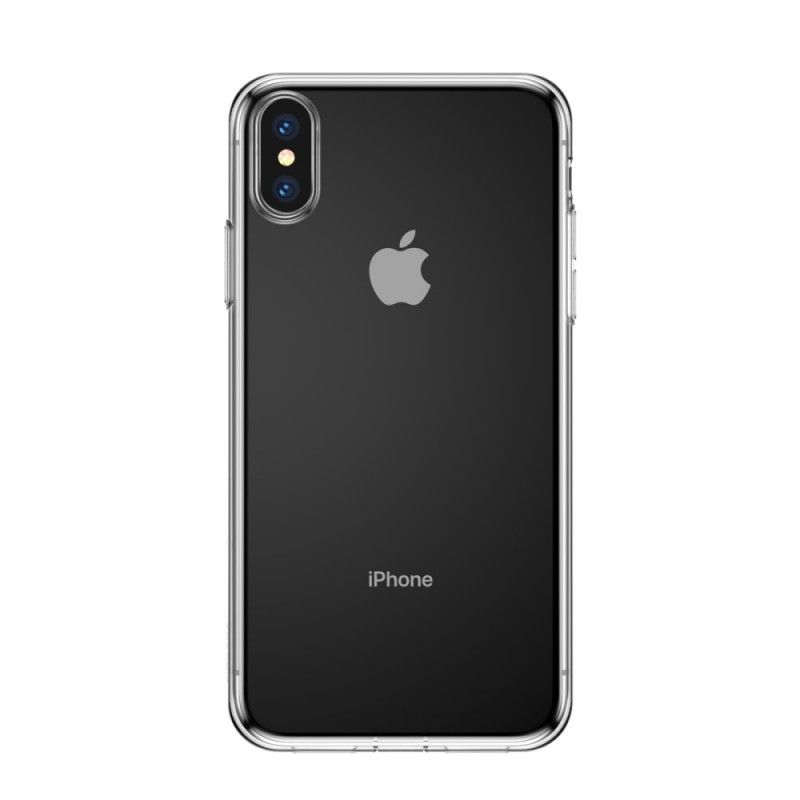 Kuori iPhone XS Läpinäkyvä Yksinkertainen Baseus-Sarja Suojakuori