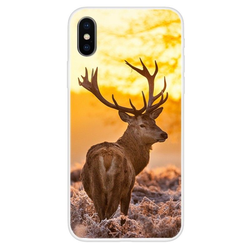 Kuori iPhone XS Puhelinkuoret Peura Ja Maisema