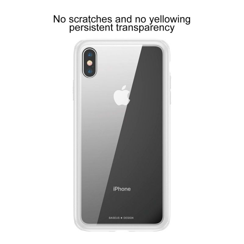 Kuori iPhone XS Ruusu Läpinäkyvä Pohja