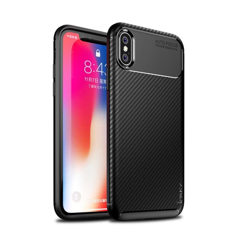 Kuori iPhone XS Tummansininen Musta Luistamaton Hybridi Ipaky