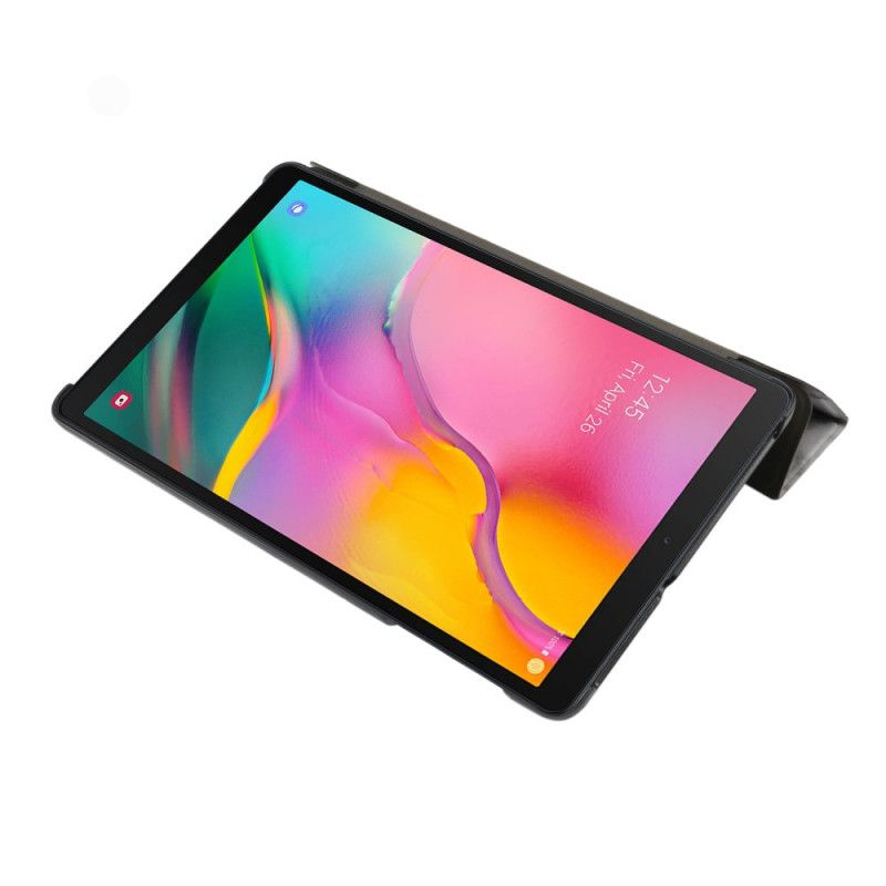 Älykotelo Samsung Galaxy Tab A 10.1 (2019) Harmaa Valkoinen Marmorityyli