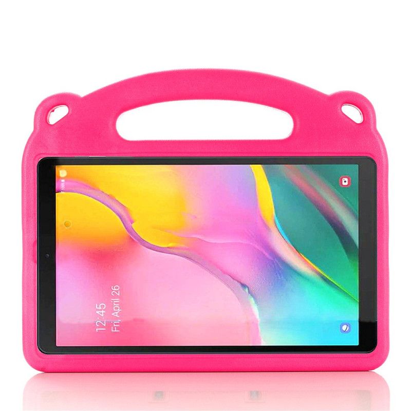 Kuori Samsung Galaxy Tab A 10.1 (2019) Magenta Musta Lasten Panda Suojakuori