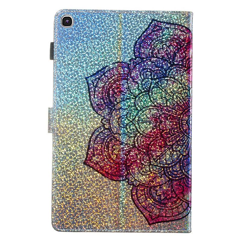 Nahkakotelo Samsung Galaxy Tab A 10.1 (2019) Puhelinkuoret Kimalteleva Mandala