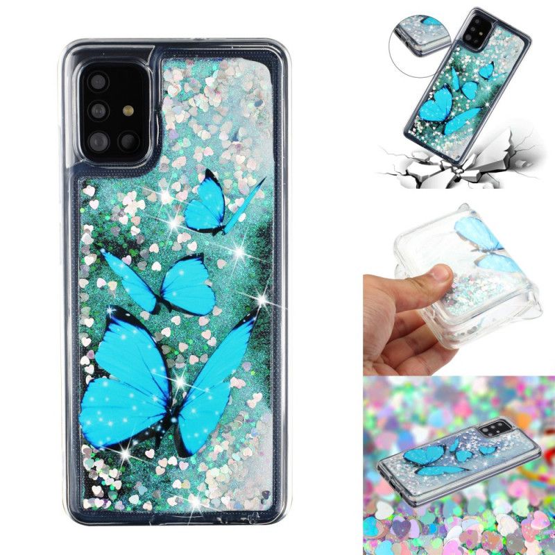 Case Kuoret Samsung Galaxy A52 4G / A52 5G Puhelinkuoret Kimaltelevat Lentävät Perhoset