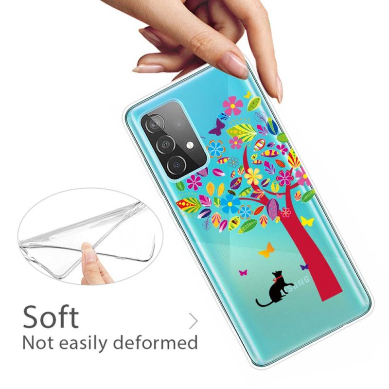 Case Kuoret Samsung Galaxy A52 4G / A52 5G Puhelinkuoret Kissa Puun Alla