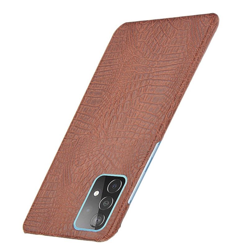 Case Kuoret Samsung Galaxy A52 4G / A52 5G Valkoinen Musta Puhelinkuoret Krokotiilin Ihovaikutus