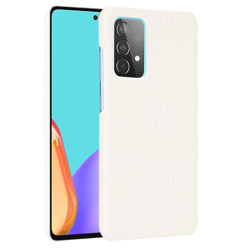 Case Kuoret Samsung Galaxy A52 4G / A52 5G Valkoinen Musta Puhelinkuoret Krokotiilin Ihovaikutus