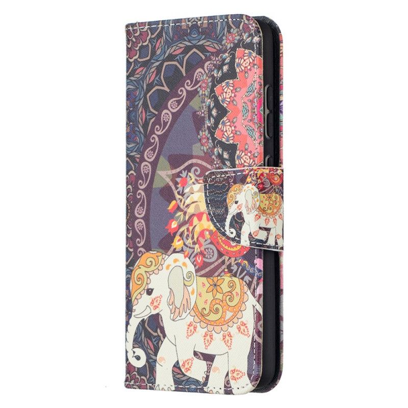 Flip Case Samsung Galaxy A52 4G / A52 5G Etninen Norsu Mandala