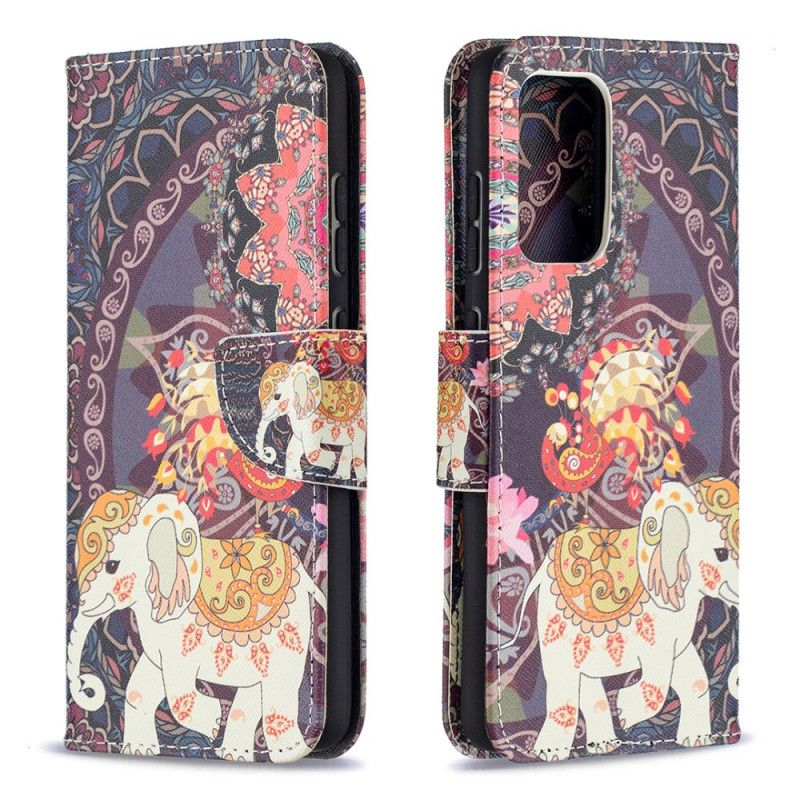 Flip Case Samsung Galaxy A52 4G / A52 5G Etninen Norsu Mandala