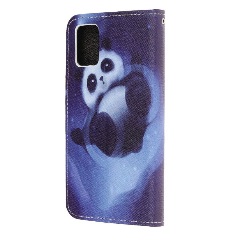 Flip Case Samsung Galaxy A52 4G / A52 5G Pandatila Stringillä