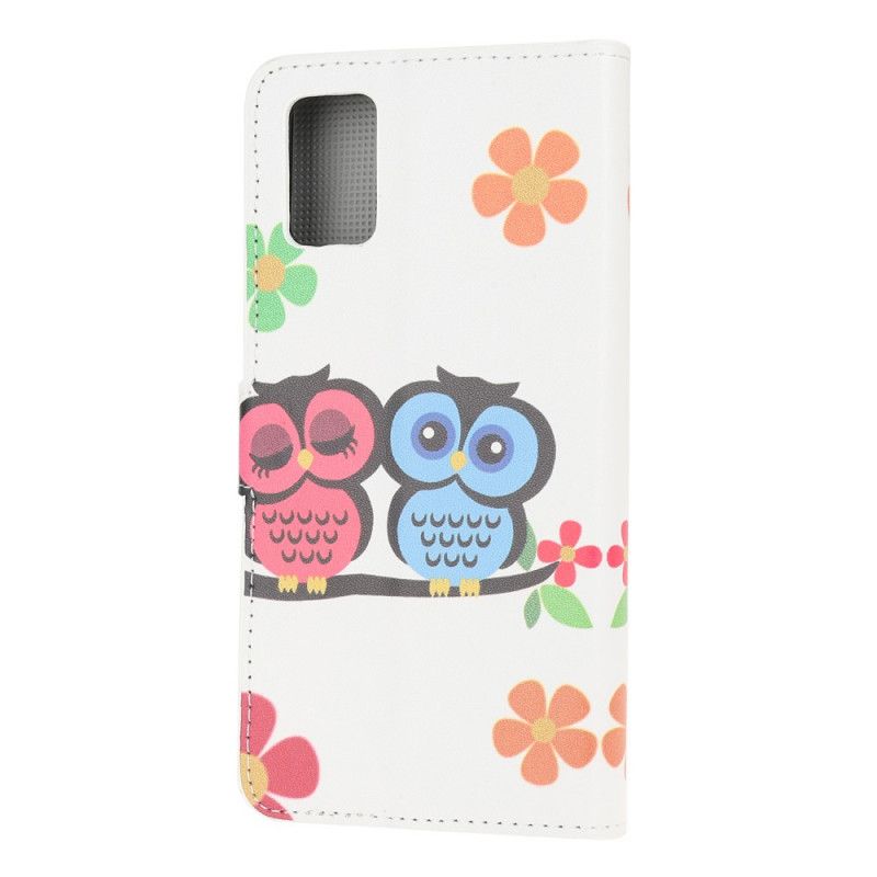 Flip Case Samsung Galaxy A52 4G / A52 5G Pari Pöllöä