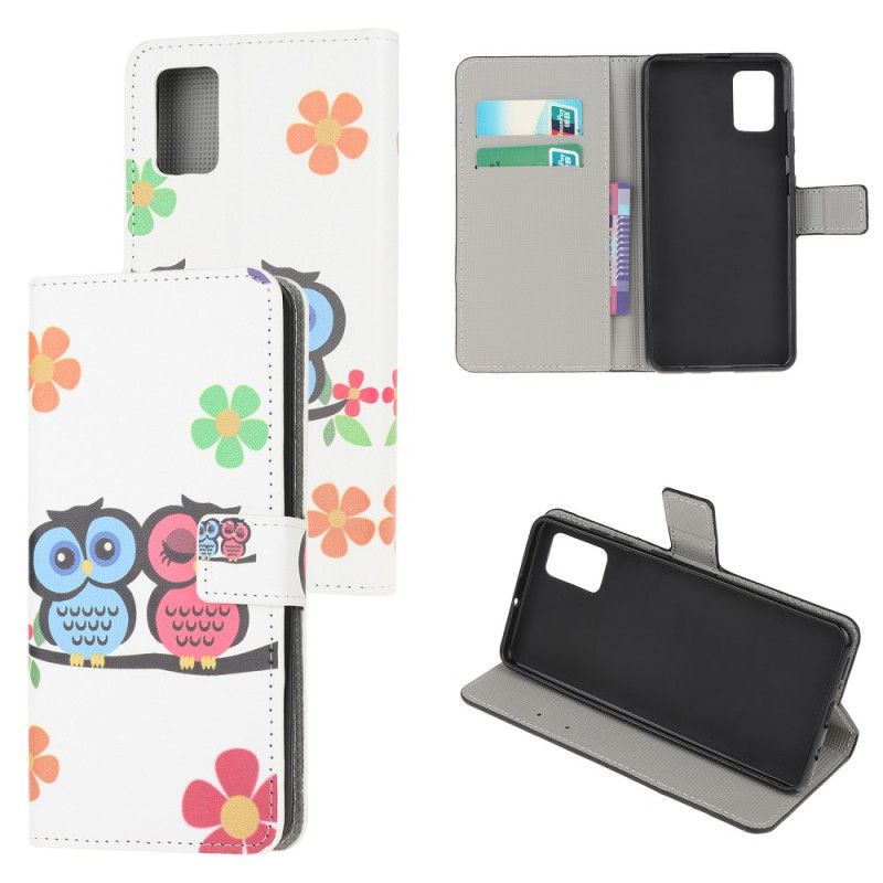 Flip Case Samsung Galaxy A52 4G / A52 5G Pari Pöllöä