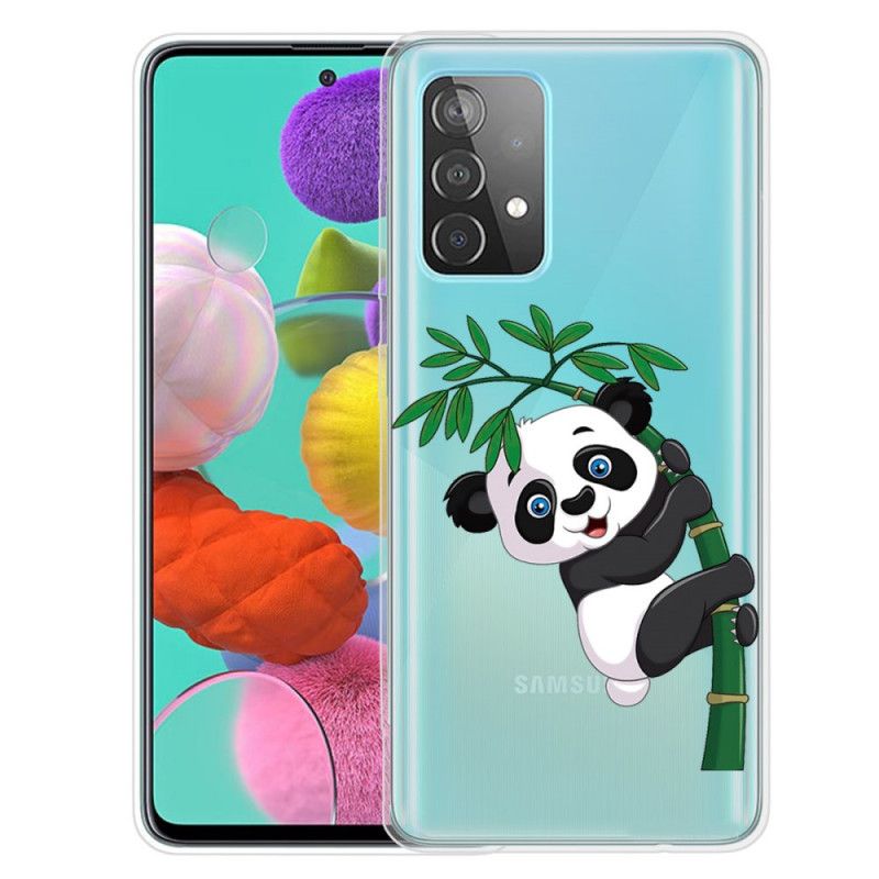 Kuori Samsung Galaxy A52 4G / A52 5G Läpinäkyvä Panda Bambulla