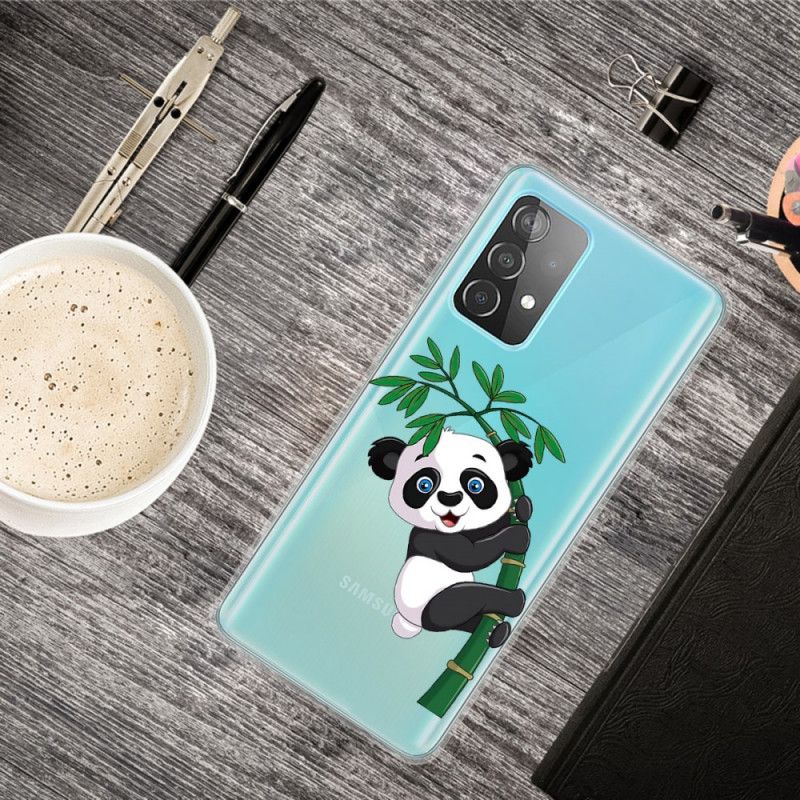 Kuori Samsung Galaxy A52 4G / A52 5G Läpinäkyvä Panda Bambulla