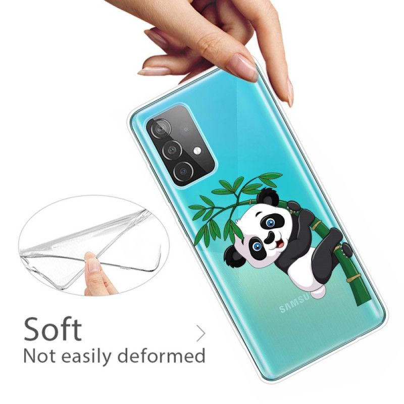 Kuori Samsung Galaxy A52 4G / A52 5G Läpinäkyvä Panda Bambulla