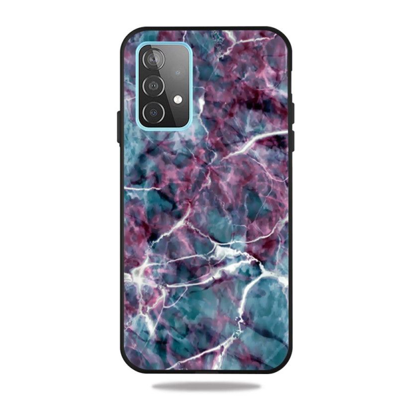 Kuori Samsung Galaxy A52 4G / A52 5G Violetti Marmori Suojakuori